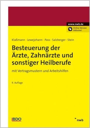 Besteuerung der Ärzte, Zahnärzte und sonstiger Heilberufe