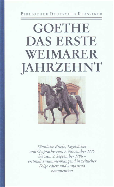 Sämtliche Werke. Briefe, Tagebücher und Gespräche. 40 in 45 Bänden in 2 Abteilungen - Johann Wolfgang Goethe