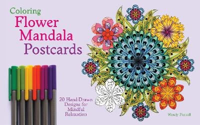 Coloring Flower Mandala Postcards - Wendy Piersall