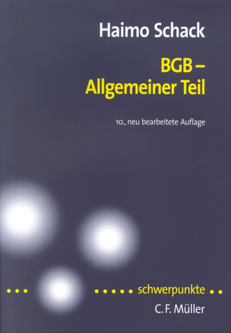 BGB Allgemeiner Teil - Haimo Schack