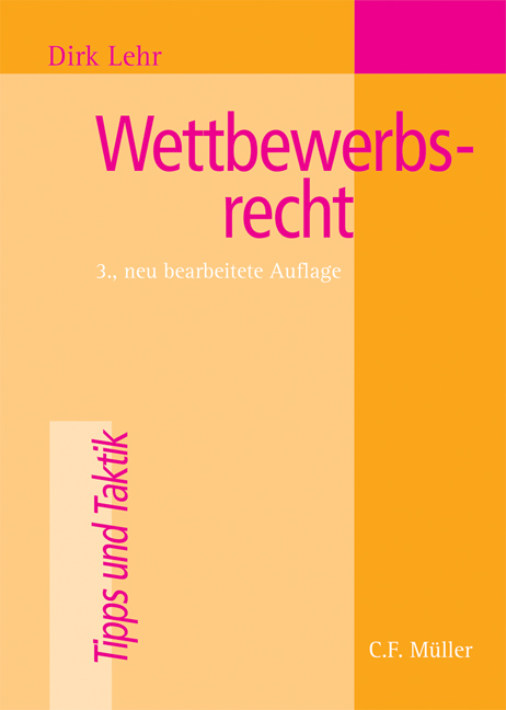 Wettbewerbsrecht - Dirk Lehr