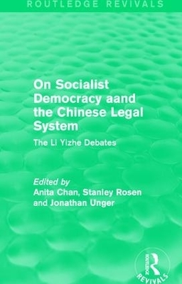 On Socialist Democracy and the Chinese Legal System - 