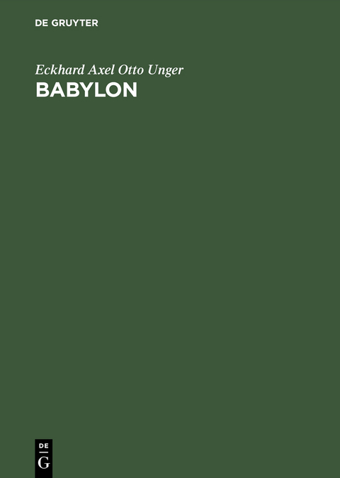 Babylon - Eckhard Axel Otto Unger