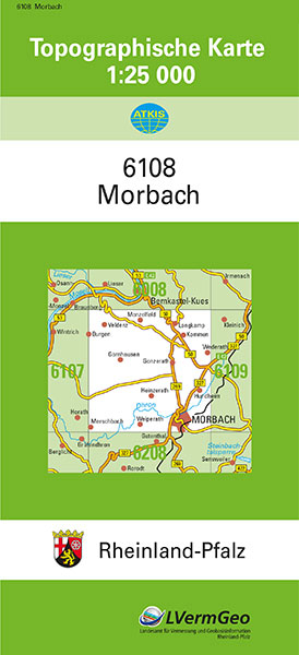 TK25 6108 Morbach -  Landesamt für Vermessung und Geobasisinformation Rheinland-Pfalz