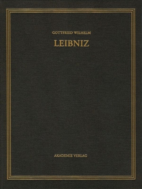 Gottfried Wilhelm Leibniz: Sämtliche Schriften und Briefe. Mathematischer,... / 1699-1701 - 