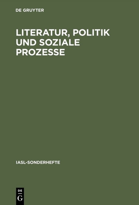 Literatur, Politik und soziale Prozesse