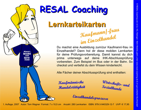 RESAL Coaching Lernkarteikarten Kaufmann/-frau im Einzelhandel - Tom Wagner