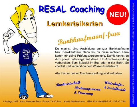 RESAL Coaching Lernkarteikarten Bankkaufmann/-frau - Alexander Stark