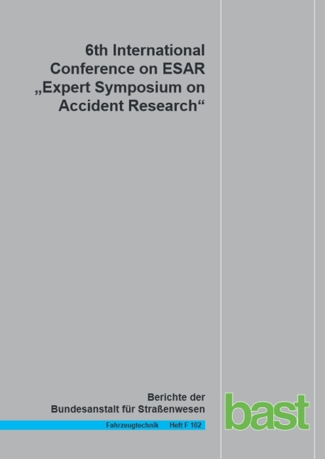 6th International Conference on ESAR "Expert Symposium on Accident Research" - 