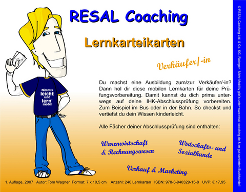 RESAL Coaching Lernkarteikarten Verkäufer/-in - Tom Wagner