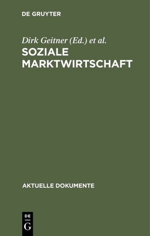 Soziale Marktwirtschaft - 