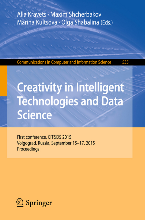 Creativity in Intelligent Technologies and Data Science - 