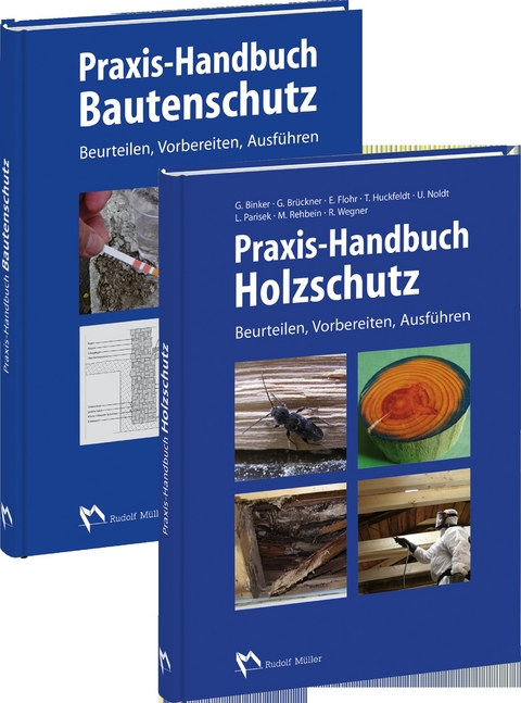 Kombi Praxis-Handbuch Bautenschutz + Praxis-Handbuch Holzschutz - Bodo Appel, Michael Bertels, Gerhard Binker, Georg Brückner, Heinz-Peter Dahmen, Jens Engel, Ralf Fischinger, Wilhelm Fix, Ekkehard Flohr, Stefan Flügge, Jürgen Gänßmantel, Ingolf Georgy, Franz-Josef Hölzen, Tobias Huckfeldt, Hubert Jakobs, Stephan Keppeler, Helmut Kollmann, Martin Mossau, Uwe Noldt, Lutz Parisek, Mathias Rehbein, Ingo Reifgerste, Michael Resch, Thomas Rosenberger, Rainer Spirgatis, Christoph Tetz, Heiko Teutenberg, Christian Ventker, Robby Wegner