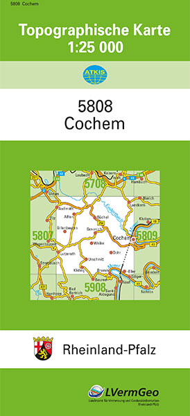 TK25 5808 Cochem -  Landesamt für Vermessung und Geobasisinformation Rheinland-Pfalz