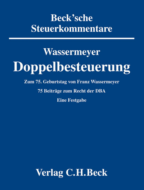 Zum 75. Geburtstag von Prof. Dr. Dr. h.c. Franz Wassermeyer