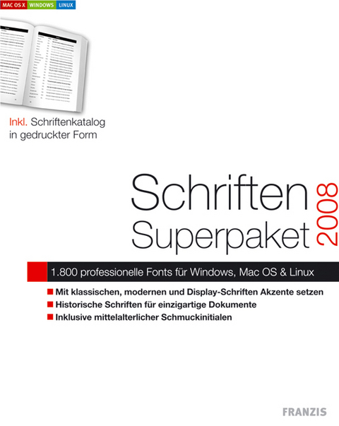 Schriften Superpaket 2008, CD-ROM m. Handbuch