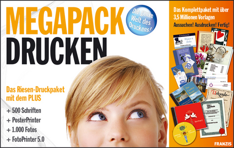 Megapack Drucken, 1 CD-ROM u. 1 DVD