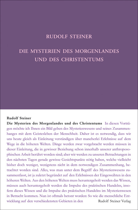 Die Mysterien des Morgenlandes und des Christentums - Rudolf Steiner