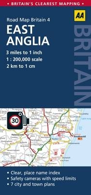 East Anglia Road Map -  AA Publishing