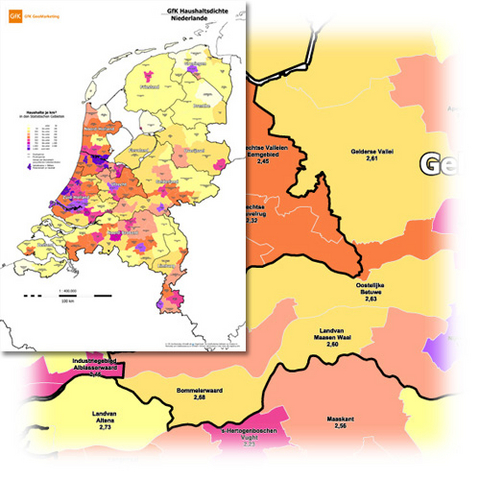 GfK Haushaltsdichte Niederlande 2007