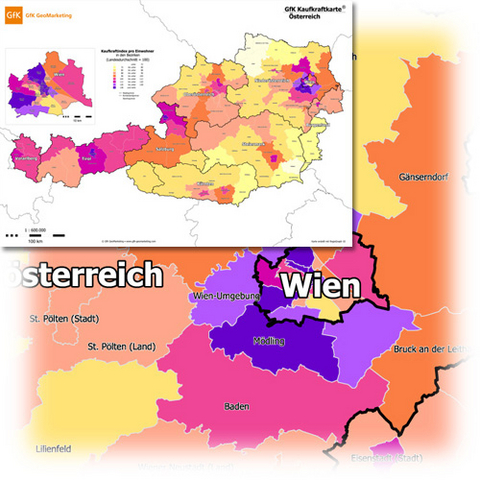 GfK Kaufkraftkarte Österreich 2007