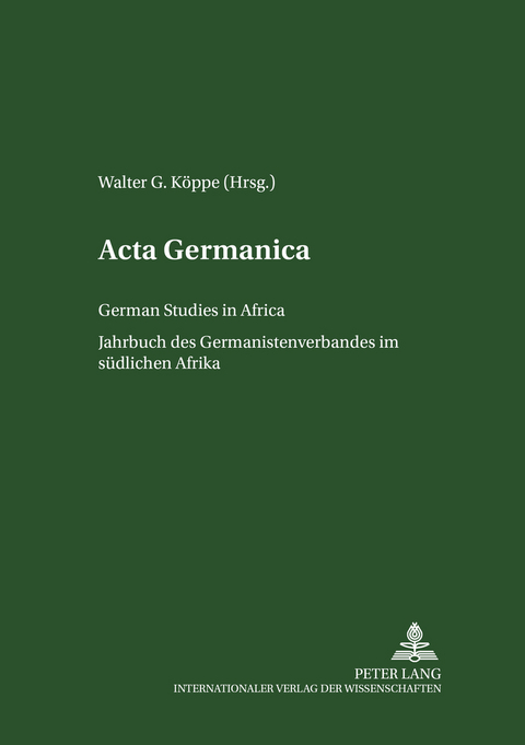 Acta Germanica - 