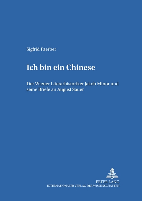 «Ich bin ein Chinese» - Sigfrid Faerber