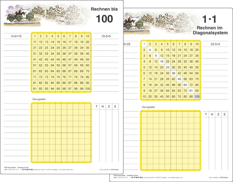 Rechnen bis 100 - Lernkarte DIN A4 - Heinrich Stiefel
