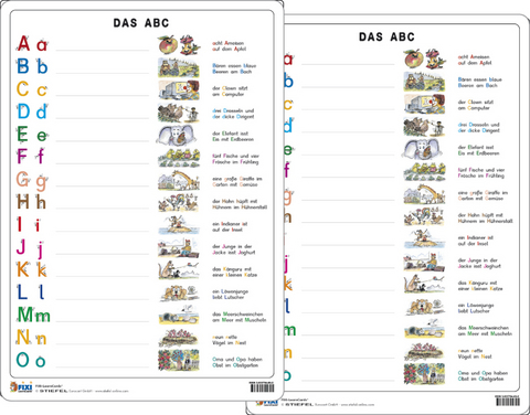 Das ABC - Lernkarte DIN A4 - Heinrich Stiefel