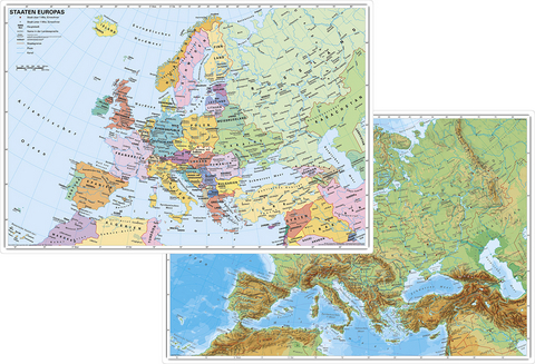 Europa physisch /politisch - Heinrich Stiefel