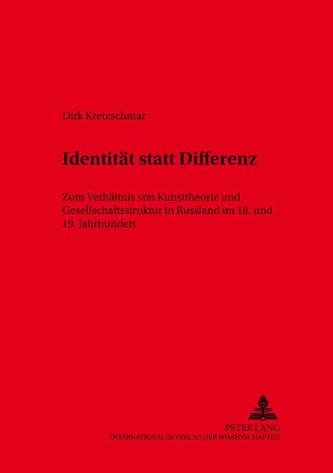 Identität statt Differenz - Dirk Kretzschmar