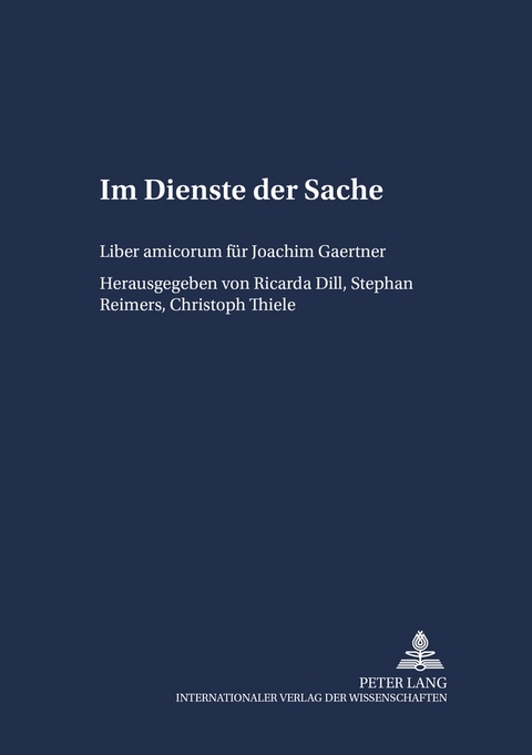 Im Dienste der Sache - 