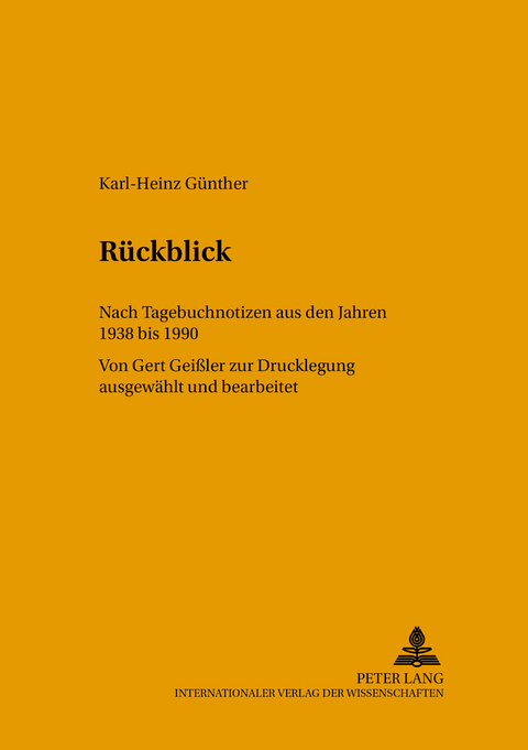 Rückblick - Karl-Heinz Günther