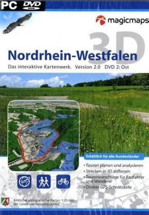 Nordrhein-Westfalen 3D. Das interaktive Kartenwerk. Set: DVD 1 + 2. Interaktiv fliegen, Touren planen, GPS & Karten verbinden