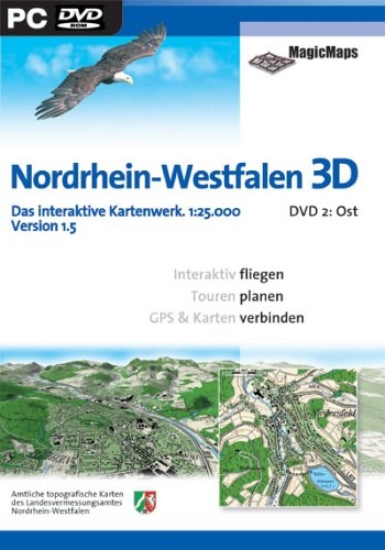 Nordrhein-Westfalen 3D. Das interaktive Kartenwerk. Set: DVD 1 + 2.