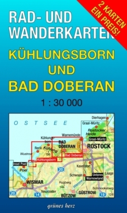 Rad- und Wanderkarten-Set: Kühlungsborn und Bad Doberan - 