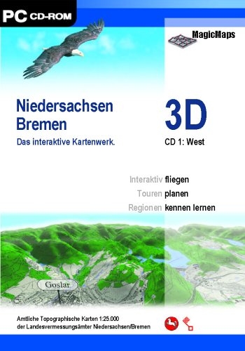 Niedersachsen / Bremen 3D. Das interaktive Kartenwerk.