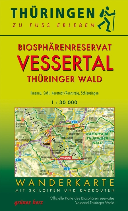 Wanderkarte Biosphärenreservat Vessertal/Thüringer Wald - 