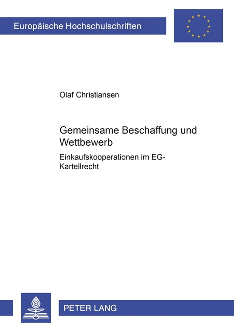 Gemeinsame Beschaffung und Wettbewerb - Olaf Christiansen