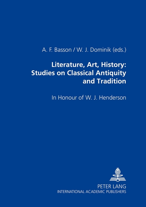 Literature, Art, History: Studies on Classical Antiquity and Tradition - 