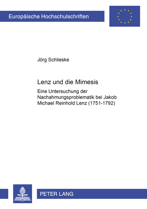 Lenz und die Mimesis - Jörg Schlieske