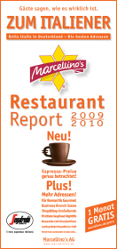 Marcellino's Restaurant Report Zum Italiener 2009/2010 - 