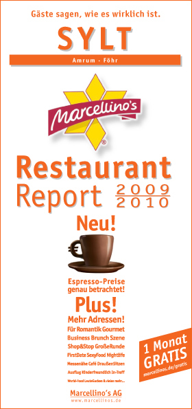 Marcellino's Restaurant Report Sylt 2009/2010 - 