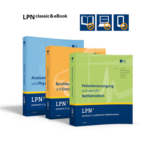 LPN - Lehrbuch für präklinische Notfallmedizin CLASSIC + EBOOK (Gesamtwerk: 3 Bände) - 