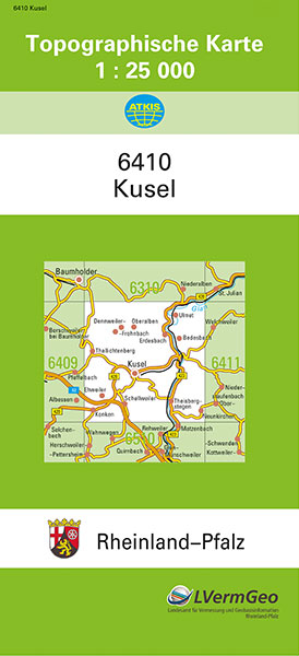 TK25 6410 Kusel -  Landesamt für Vermessung und Geobasisinformation Rheinland-Pfalz