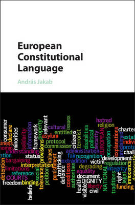 European Constitutional Language - András Jakab