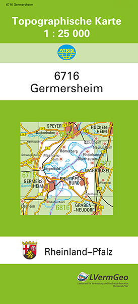 TK25 6716 Germersheim -  Landesamt für Vermessung und Geobasisinformation Rheinland-Pfalz