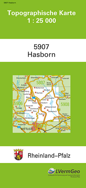 TK25 5907 Hasborn -  Landesamt für Vermessung und Geobasisinformation Rheinland-Pfalz