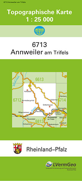 TK25 6713 Annweiler am Trifels -  Landesamt für Vermessung und Geobasisinformation Rheinland-Pfalz