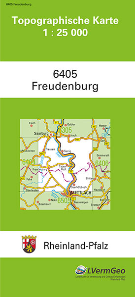 TK25 6405 Freudenburg -  Landesamt für Vermessung und Geobasisinformation Rheinland-Pfalz